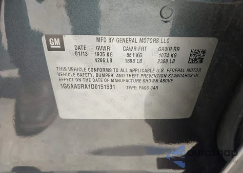 2013 Cadillac Ats Standard z USA, uszkodzony, nr VIN 1G6AA5RA1D0151531